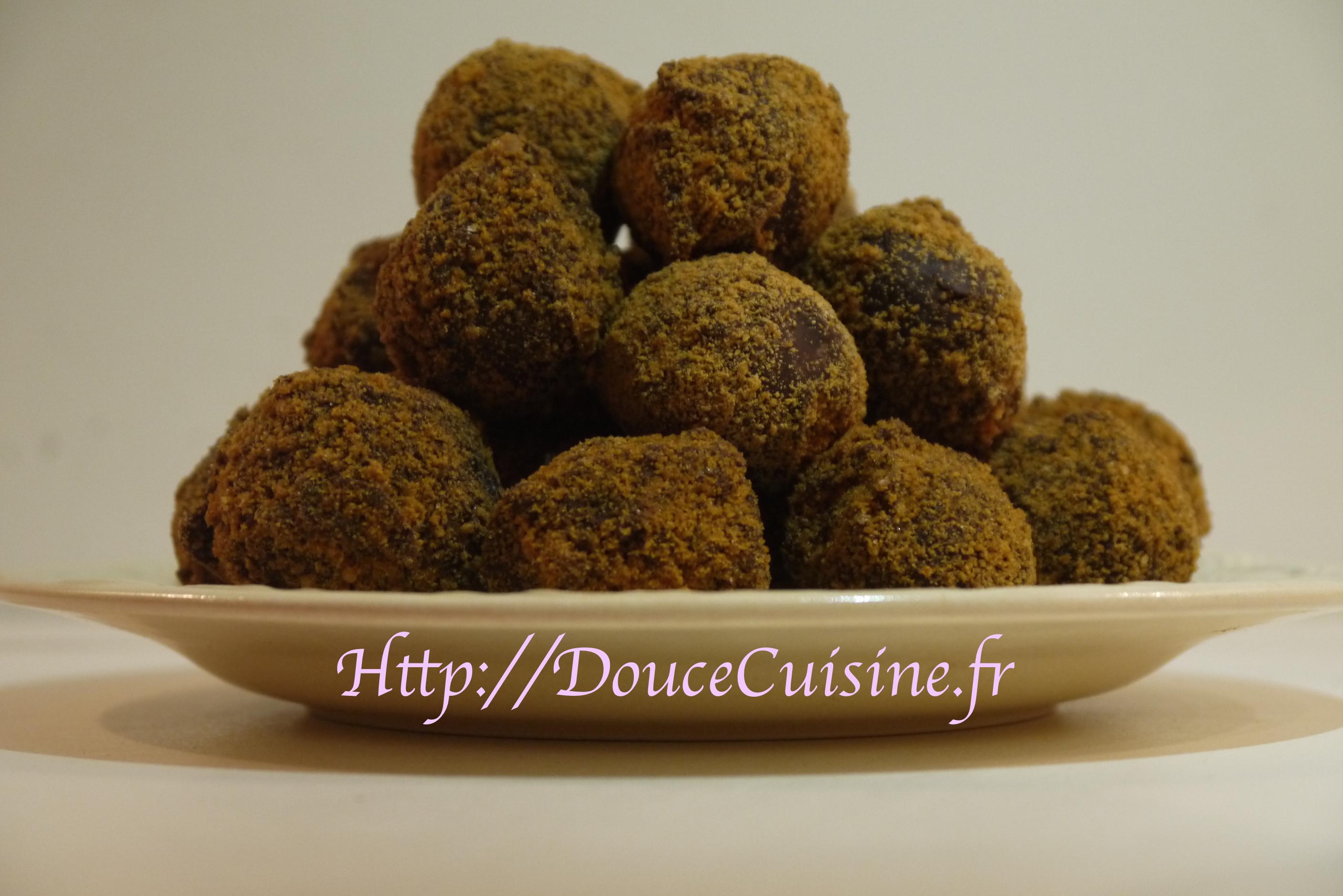 Truffes aux spéculos Truffes aux spéculos
