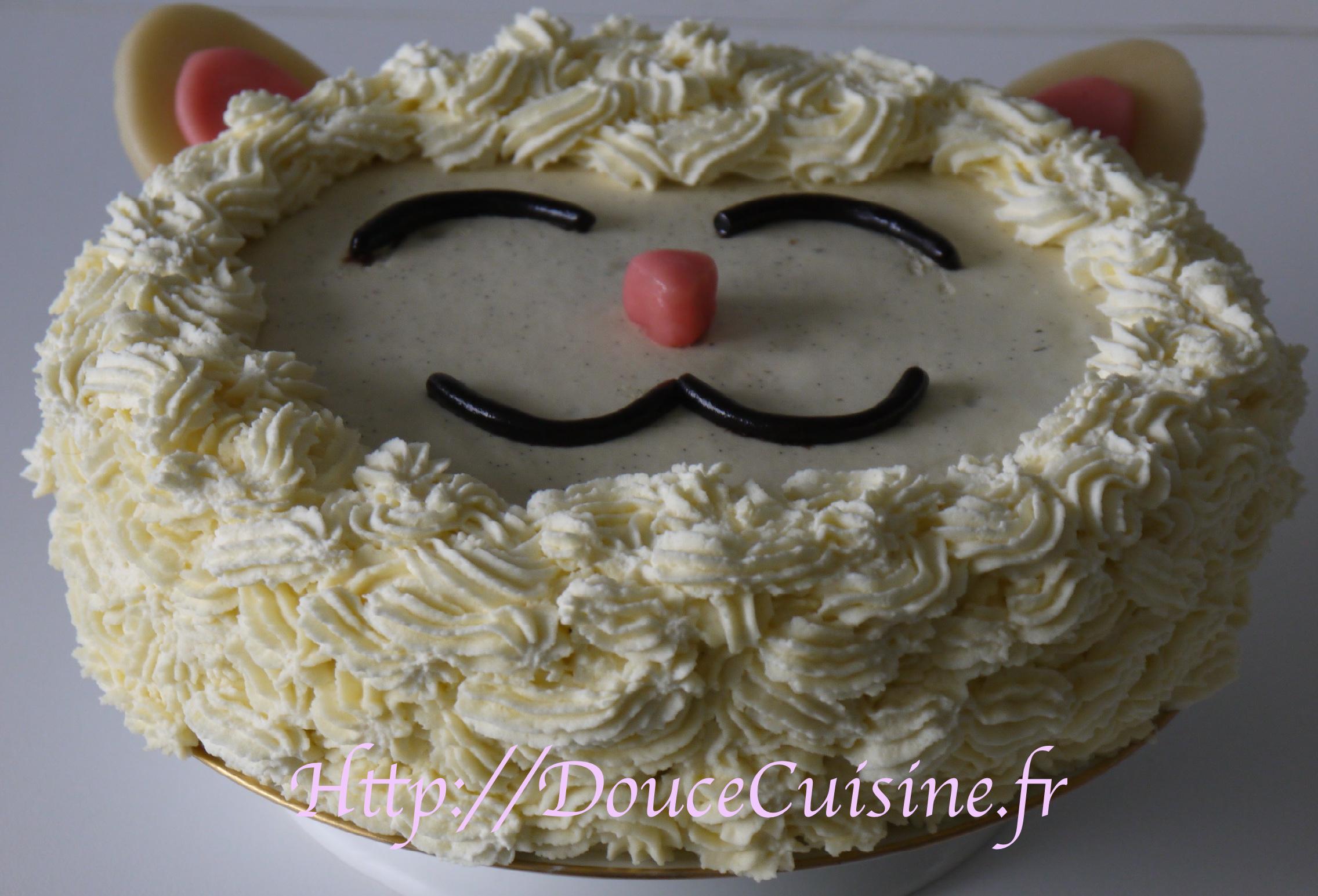 Sponge cake et sa ganache montée à la vanille