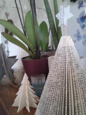 Déco de Noël en blanc et papier deco noël 2014