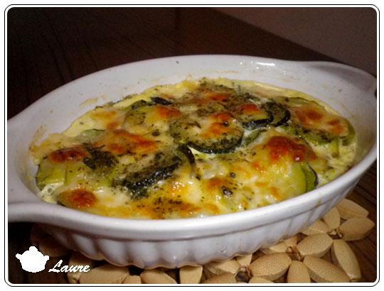 Gratin courgette mozarella