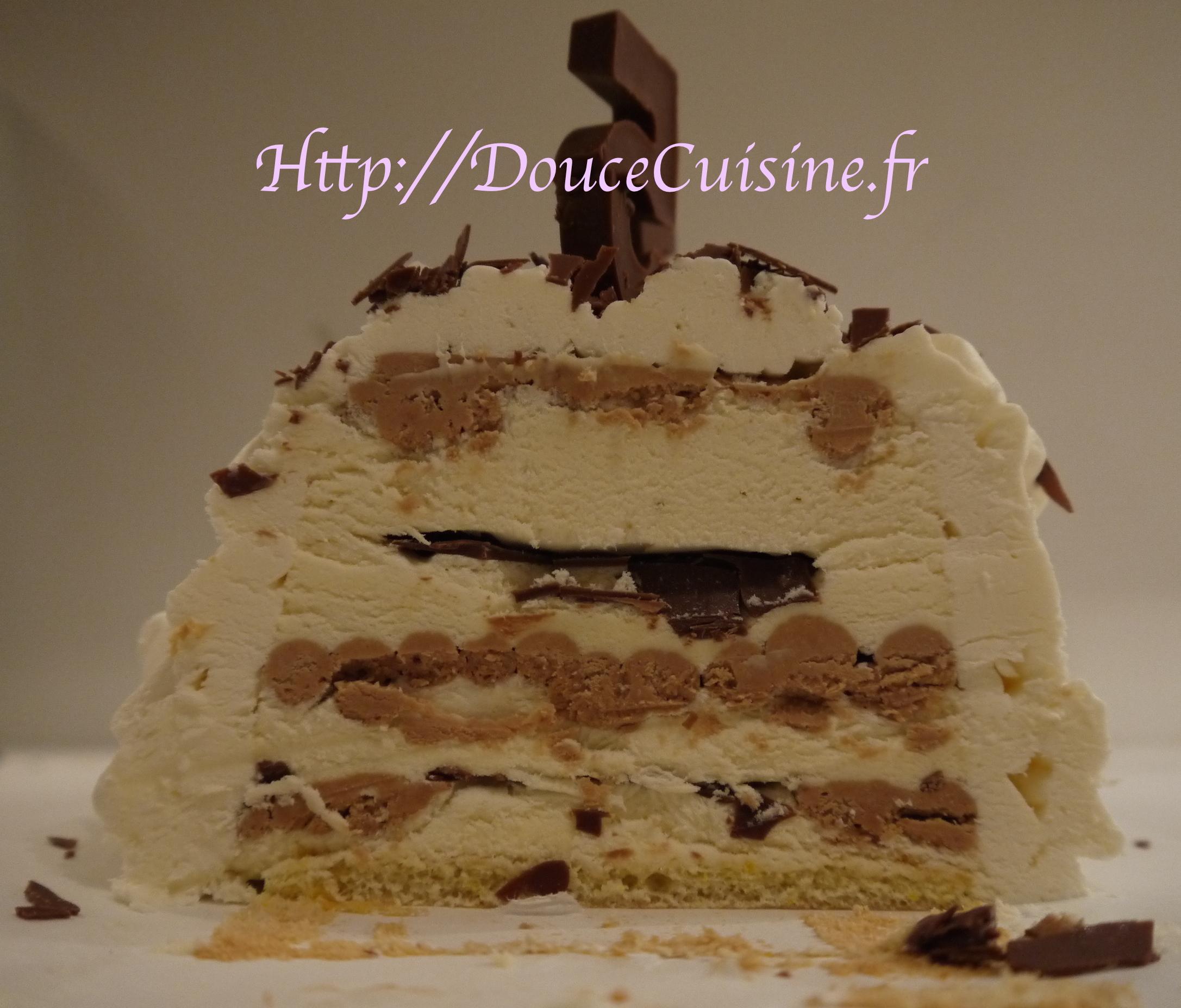 Bûche glacée chocolat-vanille Bûche glacée chocolat-vanille