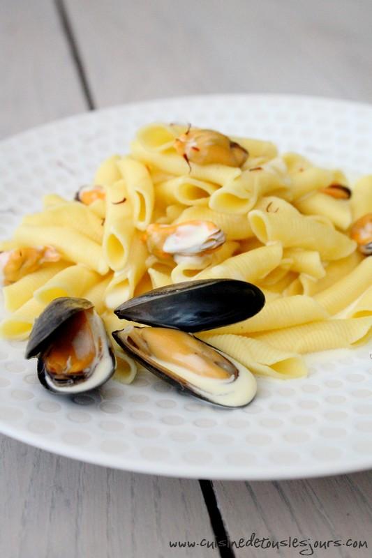 Garganelli aux moules et safran pour Barilla