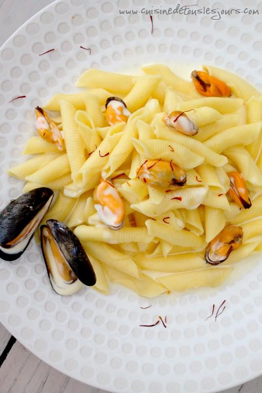 Garganelli aux moules et safran pour Barilla