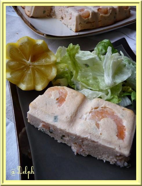 Terrine de saumon aux crevettes