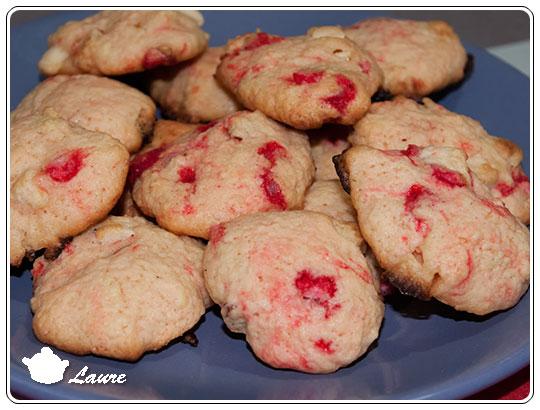 Cookies aux pralines roses