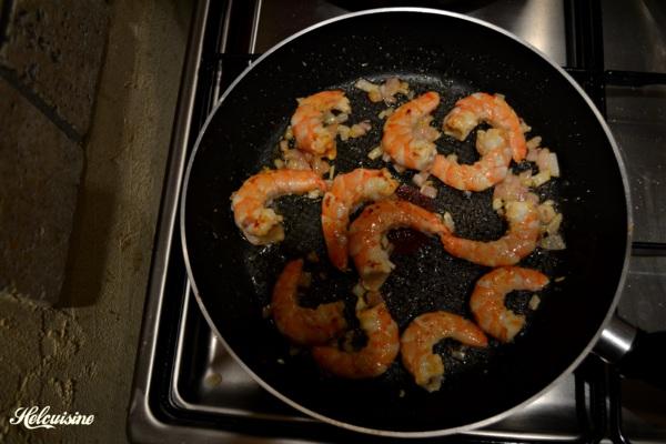 Tagliatelles aux crevettes 100% maison