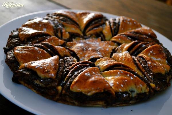 Brioche étoilée au nutella