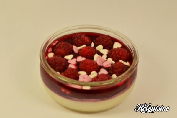 Panacotta à la framboise