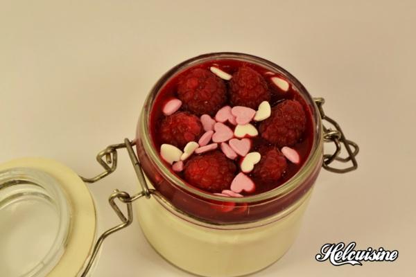 Panacotta à la framboise