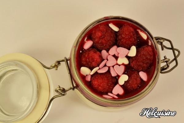 Panacotta à la framboise