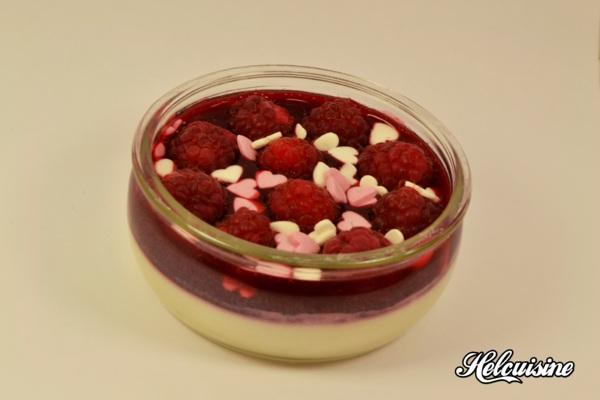 Panacotta à la framboise