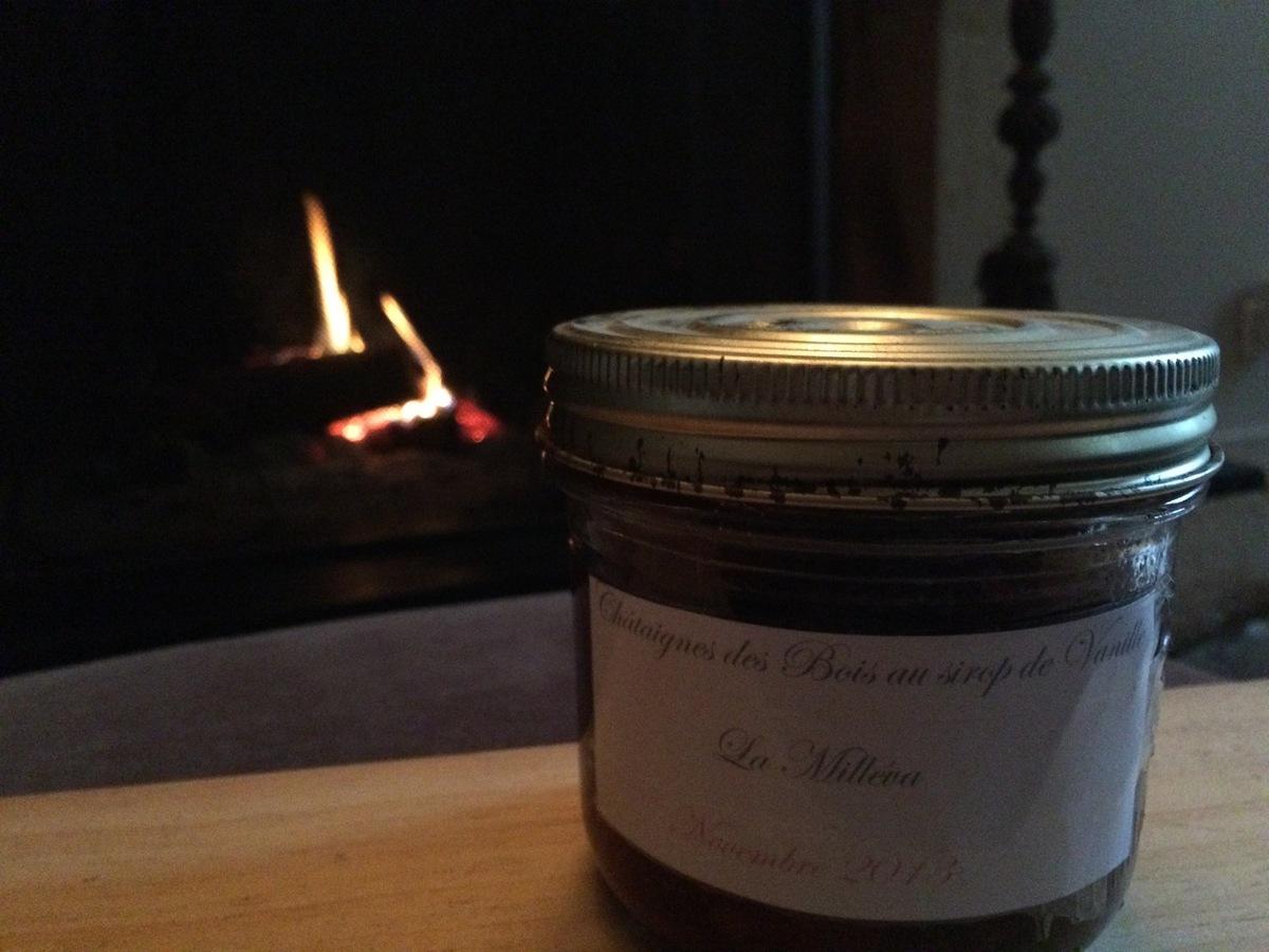 Châtaignes  au sirop de vanille ou une histoire de Grand-Mère