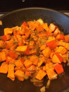tajine de potimarron et patates douces