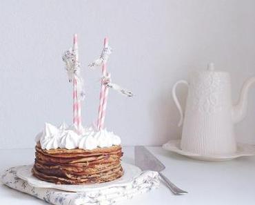 Gâteau de crêpes au Rhubarbe Curd