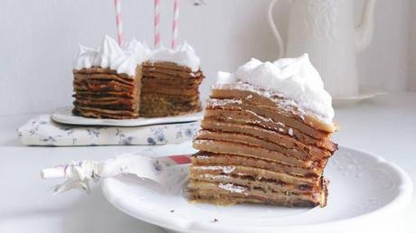 Gâteau de crêpes au Rhubarbe Curd