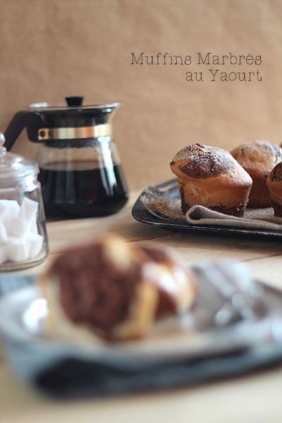 Muffins Marbrés au Yaourt