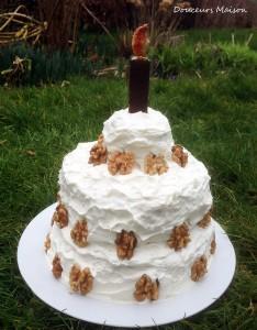 Le Gâteau d’Anniversaire de Mon enfance ! Chocolat Noix et Avalanche de crème !!