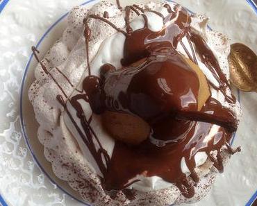 Pavlova Poires épicées Chocolat