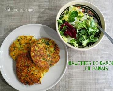 Galettes de panais & carottes aux herbes fraîches