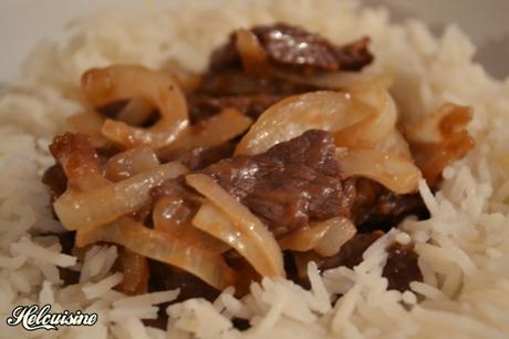 Boeuf aux oignons comme au chinois