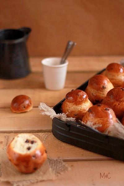 Briochettes à Tête aux Pépites de Chocolat