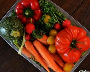 Assiette presque végétarienne