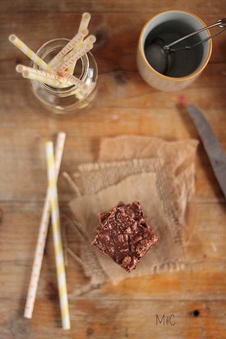 Brownie Chocolat & sa Ganache beurre de Cacahuètes & Krispies