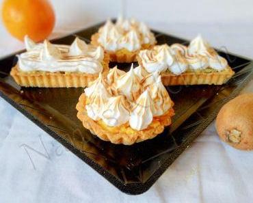 Tartelettes meringuées au curd de kiwis