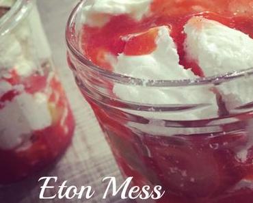 Eton Mess fraise rhubarbe