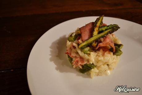 Risotto Asperges vertes et Lard