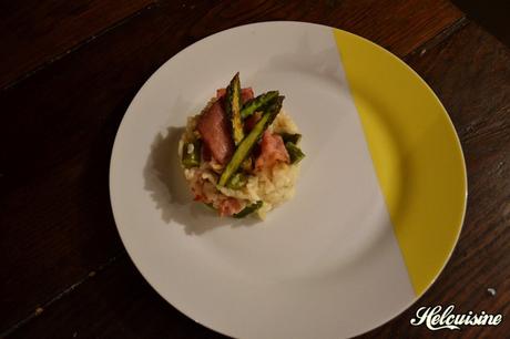 Risotto Asperges vertes et Lard