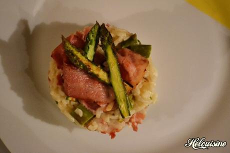 Risotto Asperges vertes et Lard