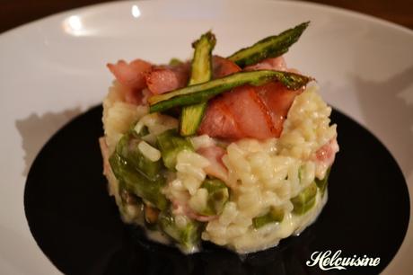 Risotto Asperges vertes et Lard