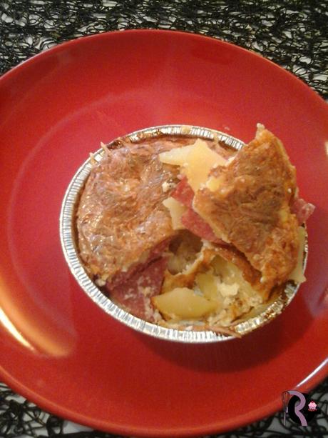 Gratin au salami