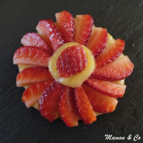 Tartelettes acidulées aux fraises et spéculoos