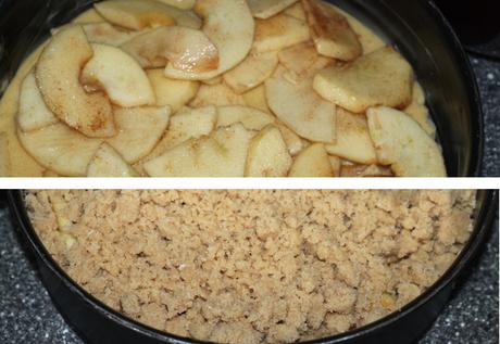 Apple Crumb Cake ( gâteau aux pommes et au crumble)