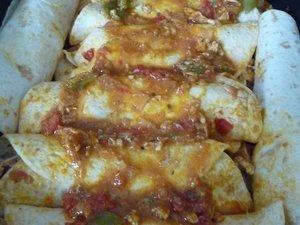 Enchiladas gratinées au poulet