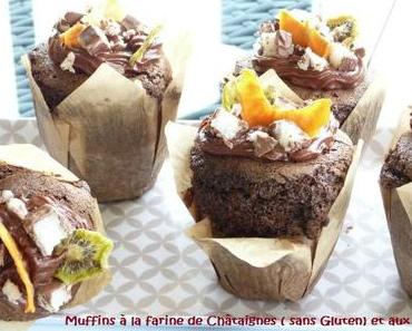 ღ " Miam " Muffins à la farine de Châtaigne (sans Gluten) et aux Bounty