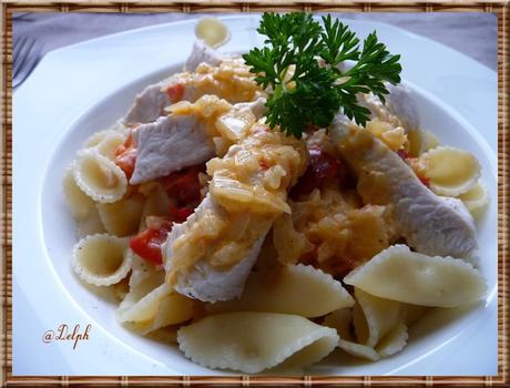 Sauté de dinde aux poivrons rouges et paprika