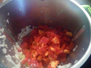 Sauté de dinde aux poivrons rouges et paprika