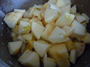 Fondant aux pommes mascarpone 