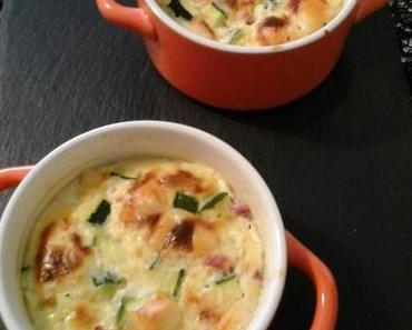 Timballes bacon courgette