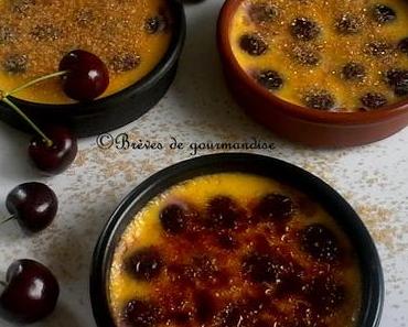 Crèmes brûlées aux cerises
