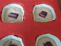 Muffins pépites de chocolat-bananes