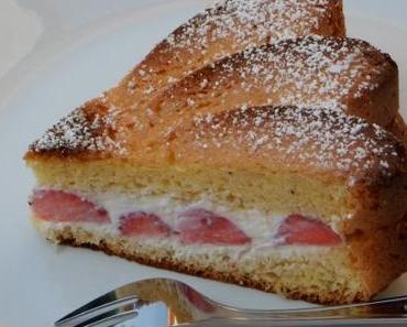 Sponge cake fraise & ricotta