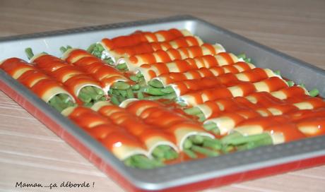 Cannelonis de haricots verts