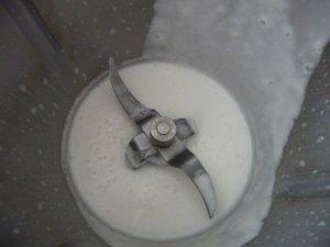 Mousse de lait de coco