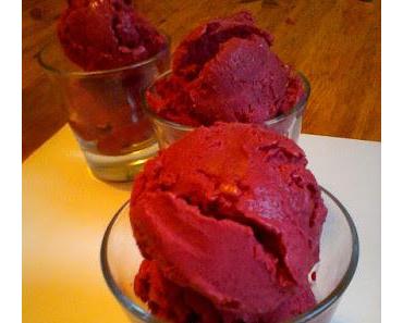 Glace à la framboise