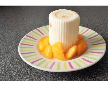 Petits-Suisses glacés aux pêches