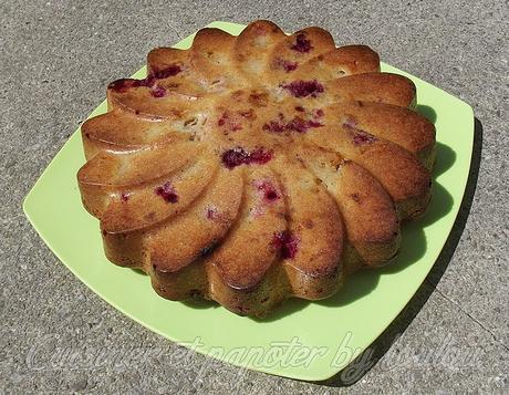 Gâteau moelleux aux framboises et aux amandes DSCF3762